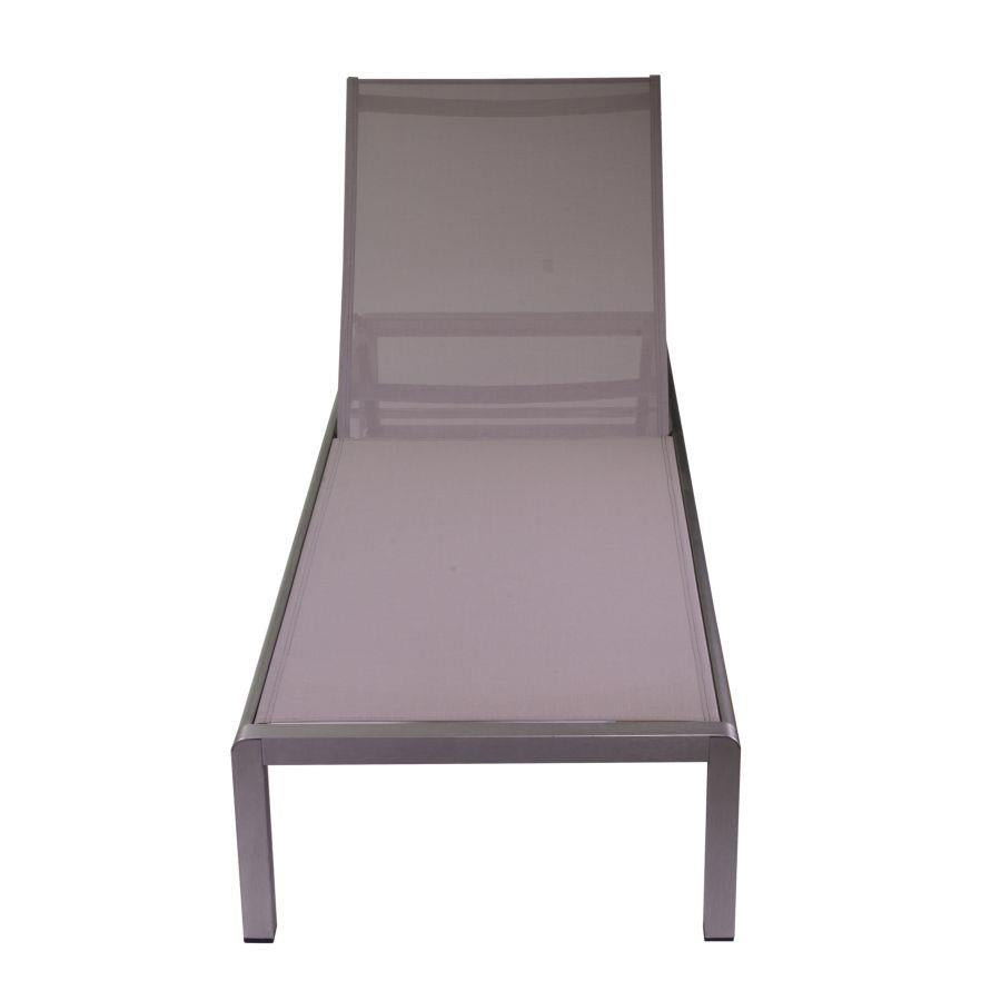 Lettino alluminio anodizzato seattle cm197x64h30