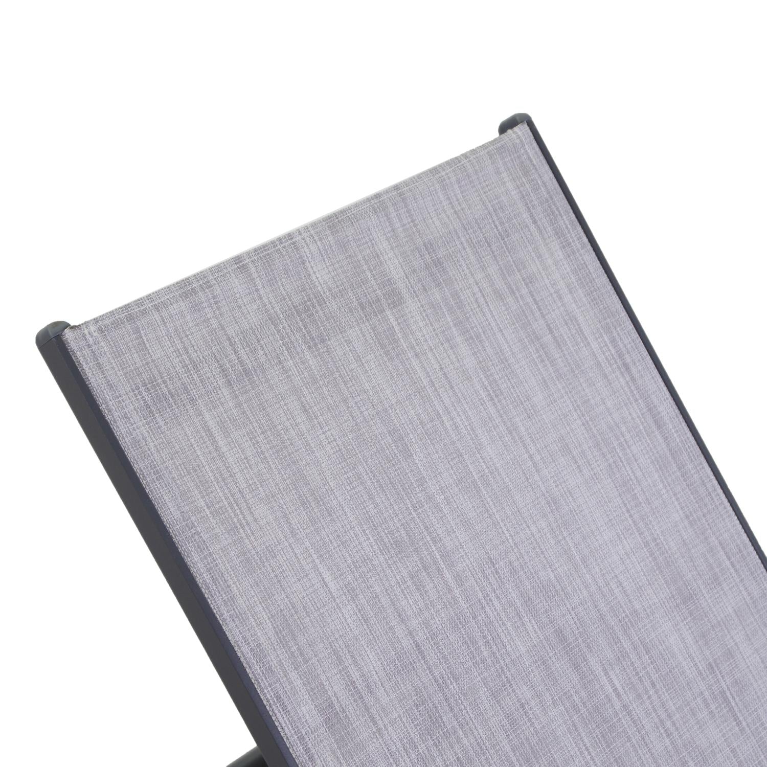Lettino alluminio cleveland antracite cm195x55h31
