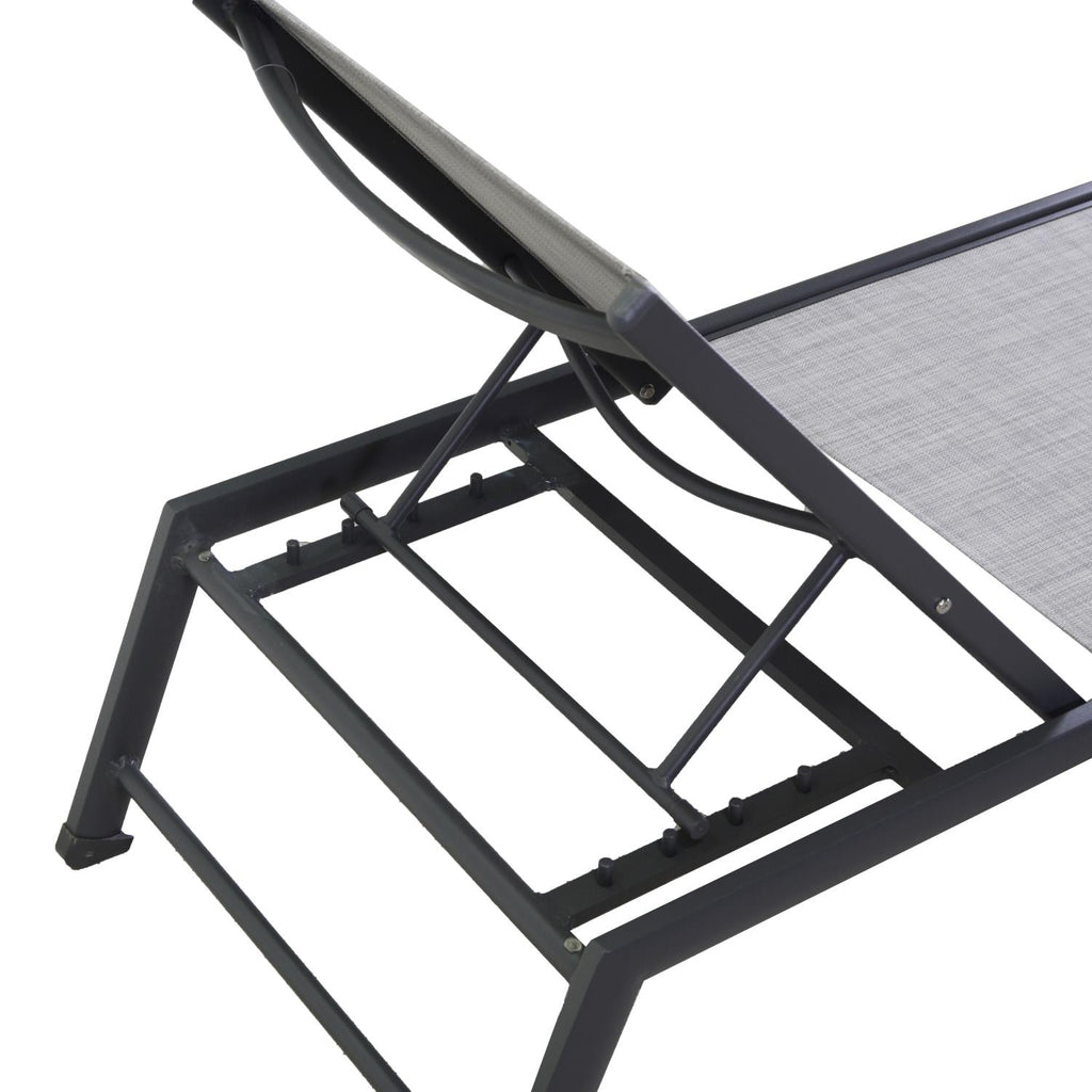 Lettino alluminio cleveland antracite cm195x55h31