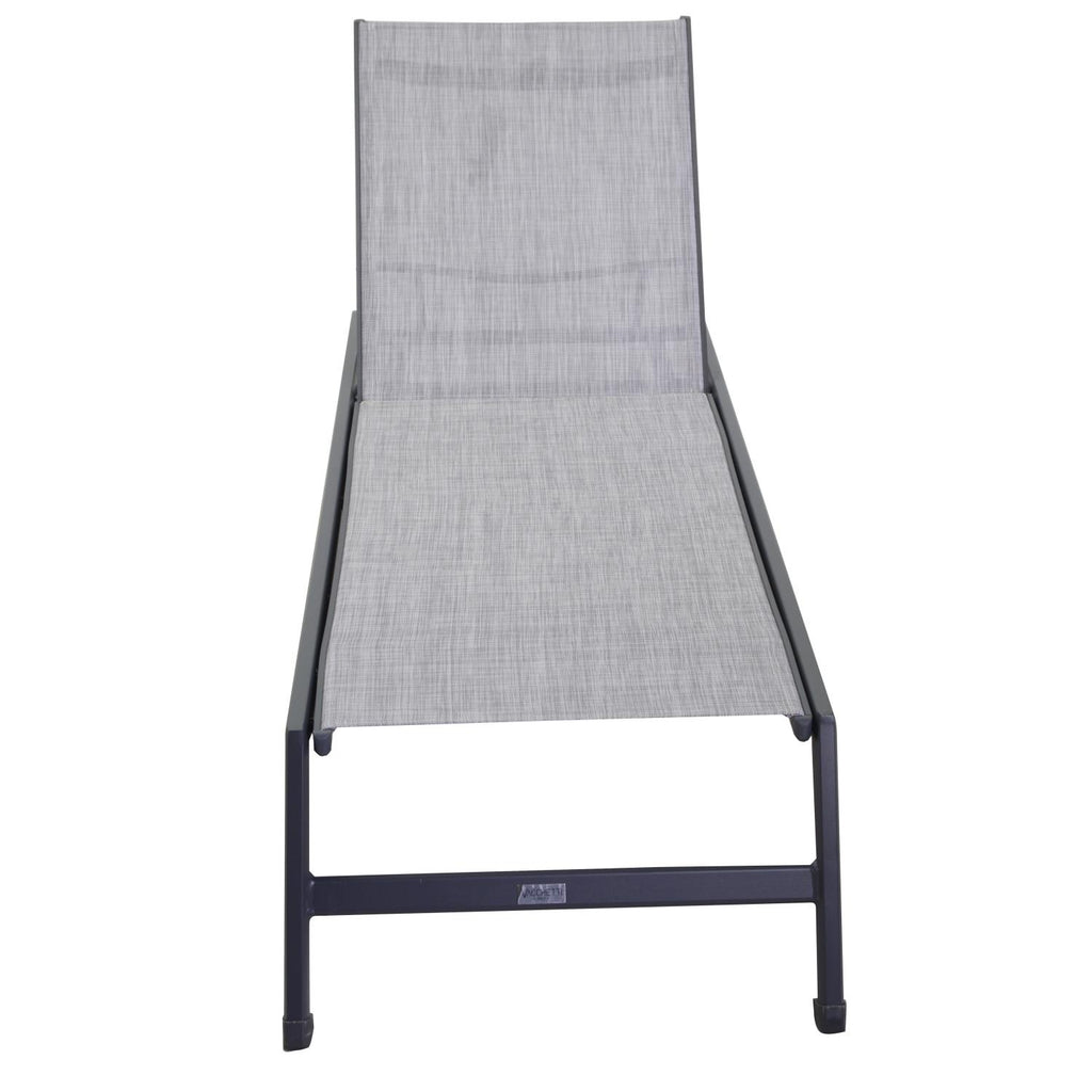Lettino alluminio cleveland antracite cm195x55h31
