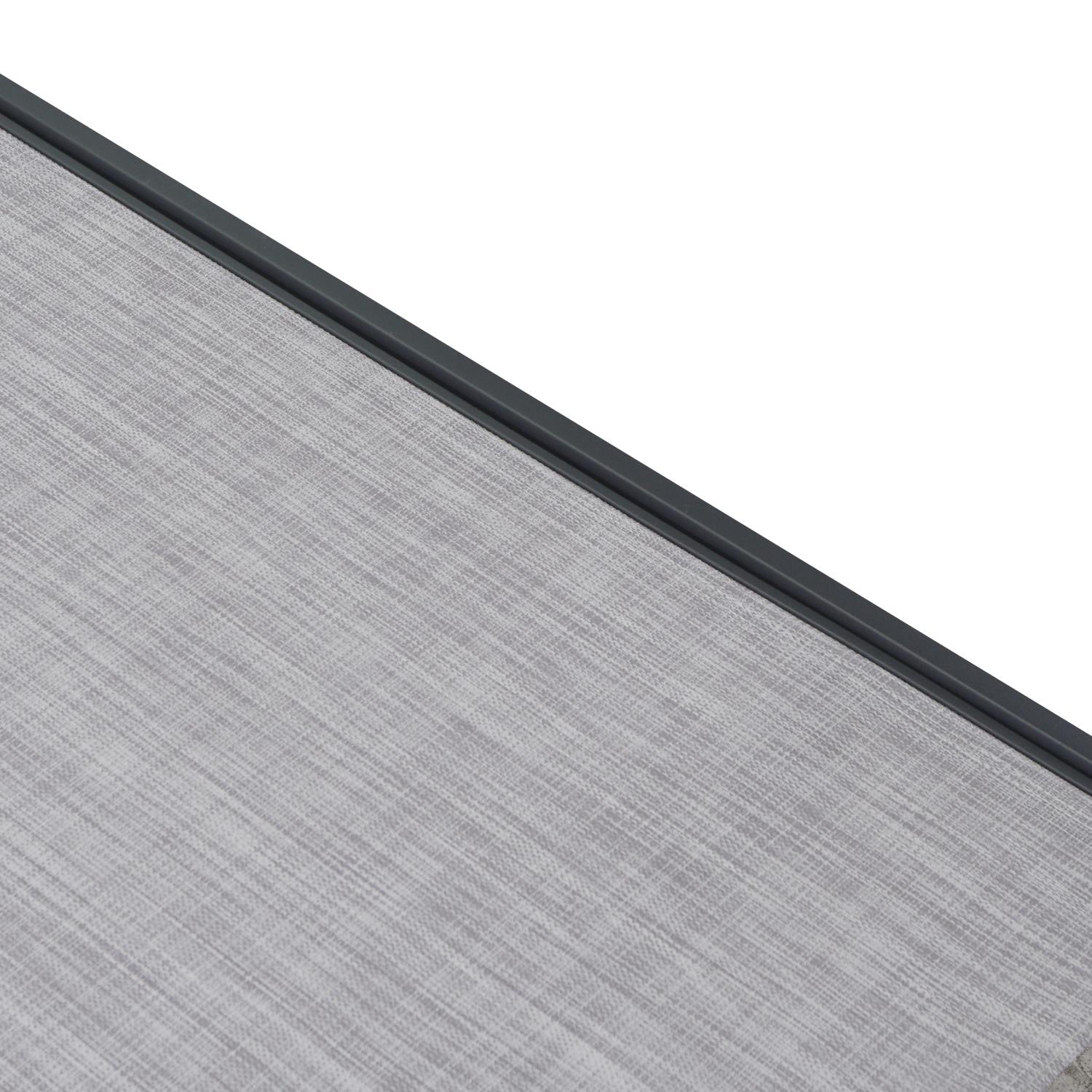 Lettino alluminio cleveland antracite cm195x55h31