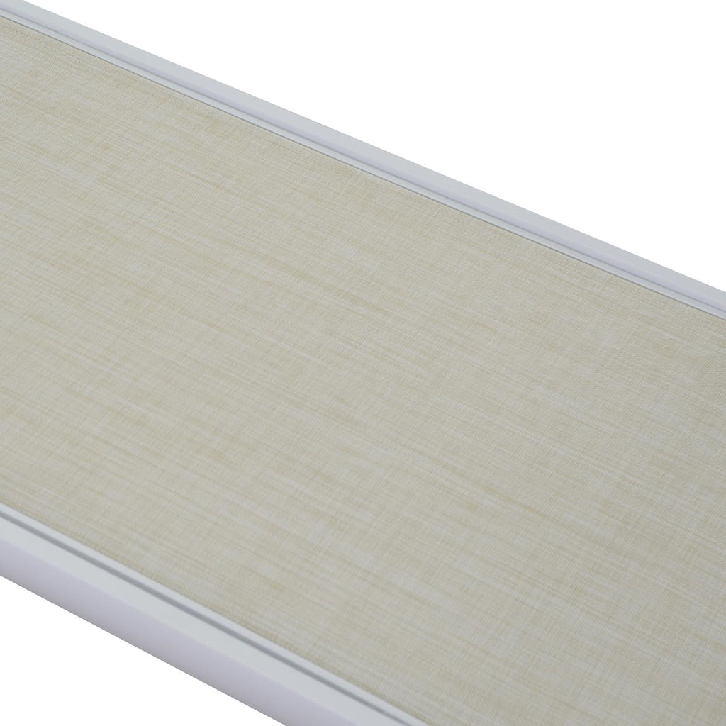 Lettino alluminio cleveland bianco opaco cm195x55h31