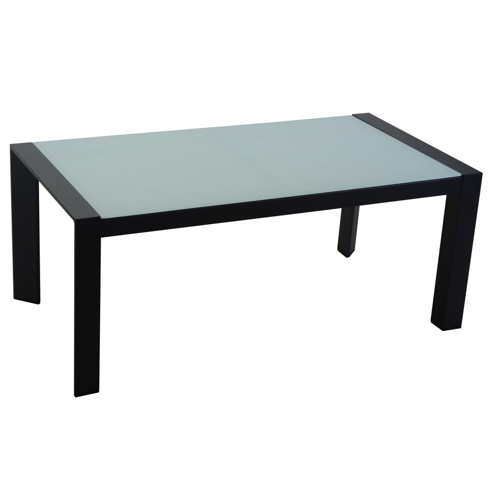 Salotto alluminio Miller 2 posti antracite c/cuscini grigio chiaro 6 pezzi