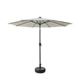 Ombrellone Benjamin alluminio palo centrale tondo ø3h2,4m antracite con led