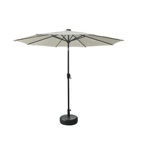 Ombrellone Benjamin alluminio palo centrale tondo ø3h2,4m antracite con led