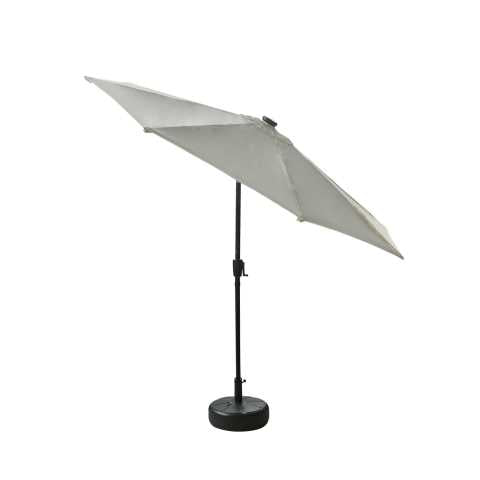 Ombrellone Benjamin alluminio palo centrale tondo ø3h2,4m antracite con led