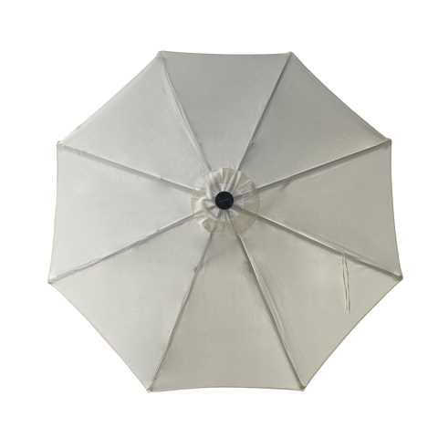 Ombrellone Benjamin alluminio palo centrale tondo ø3h2,4m antracite con led