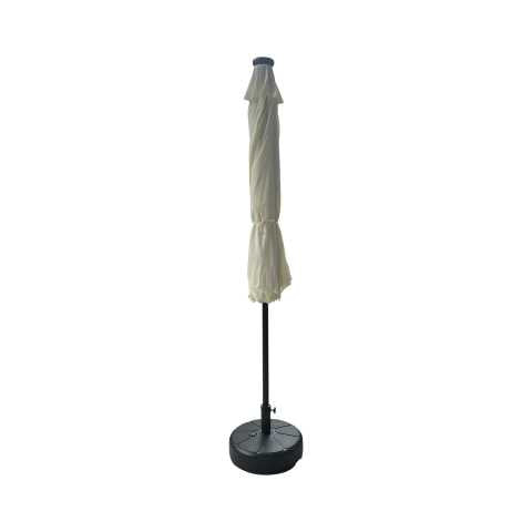 Ombrellone Benjamin alluminio palo centrale tondo ø3h2,4m antracite con led