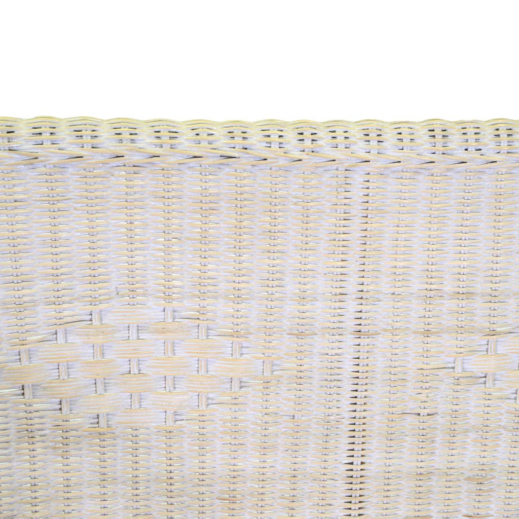 Salotto lucrezia 4pz rattan c/c sbiancato