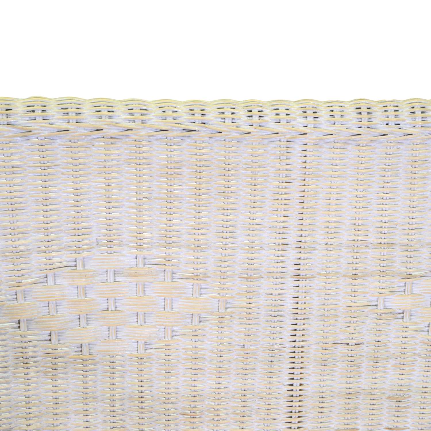 Salotto lucrezia 4pz rattan c/c sbiancato