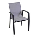 Poltrona alluminio Dover antracite cm61x57h89