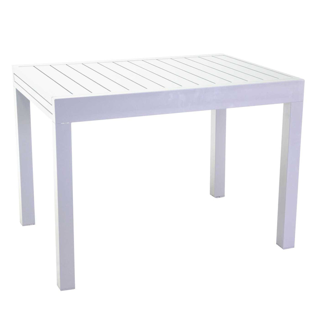 Tavolo alluminio Cleveland allungabile bianco cm125/250x75h75