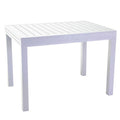 Tavolo alluminio Cleveland allungabile bianco cm125/250x75h75