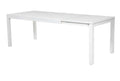 Tavolo alluminio new Boston bianco rettangolare cm160/220x90h76