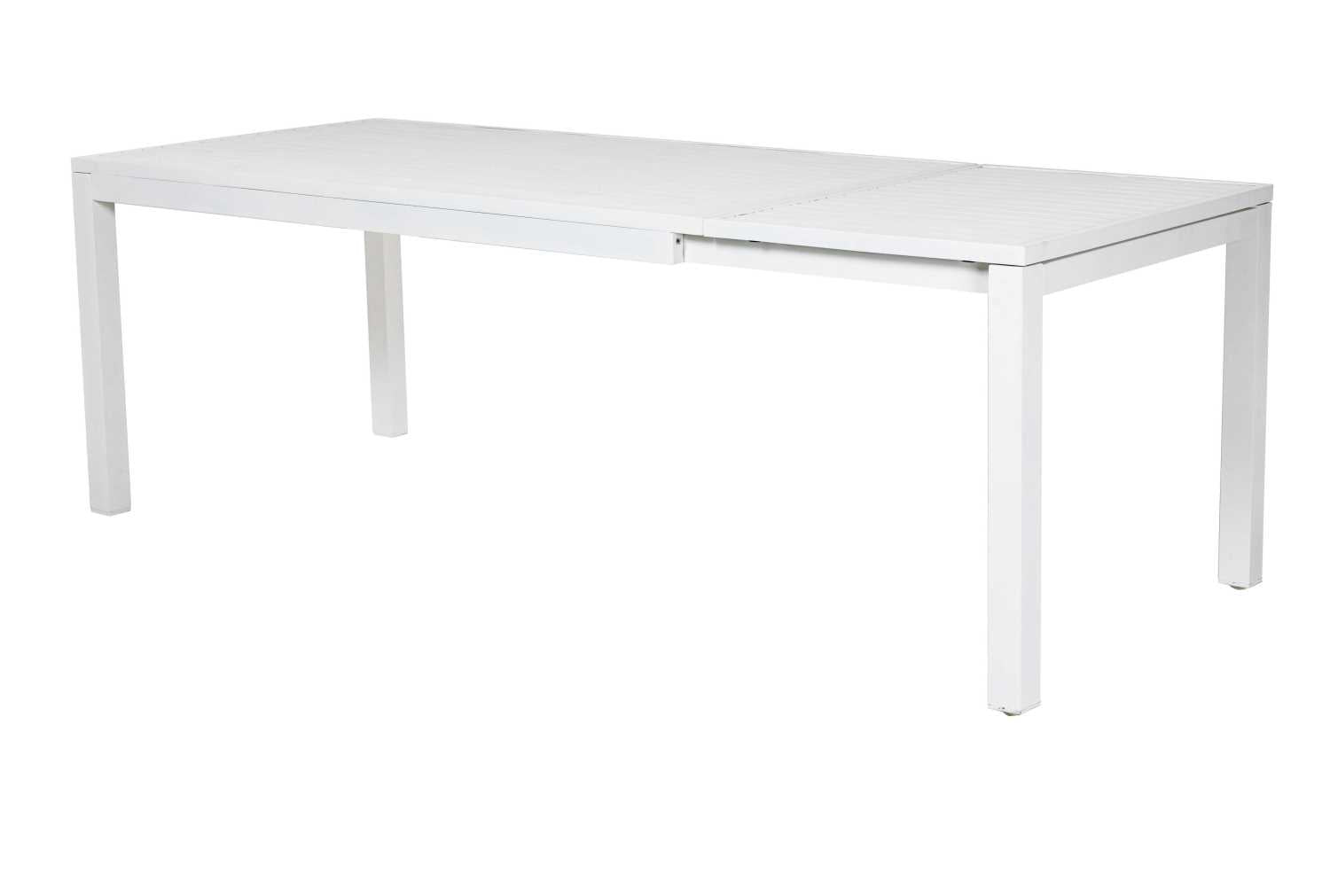 Tavolo alluminio new Boston bianco rettangolare cm160/220x90h76