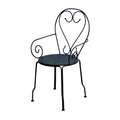 Poltrona metallo new old antracite chiaro cm49x48h43/59/90