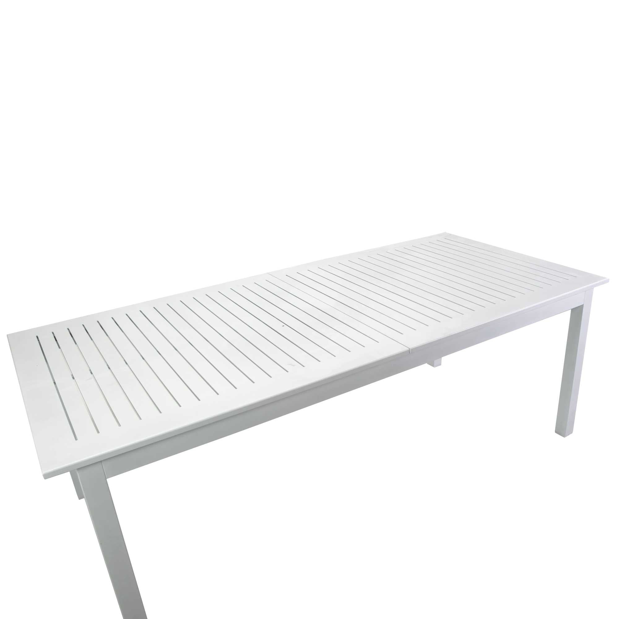 Tavolo alluminio Monterey allungabile bianco cm150/210x89h75