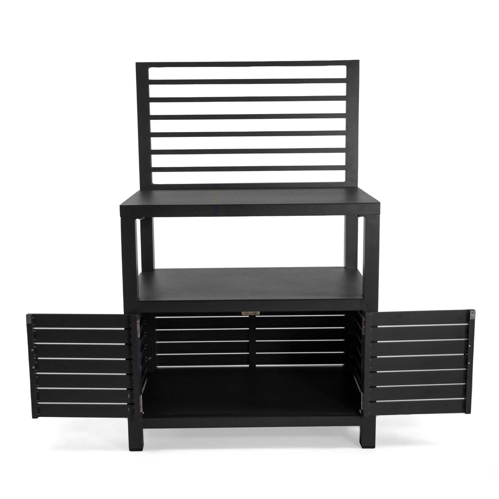 Mobiletto alluminio antracite cm90x56h141