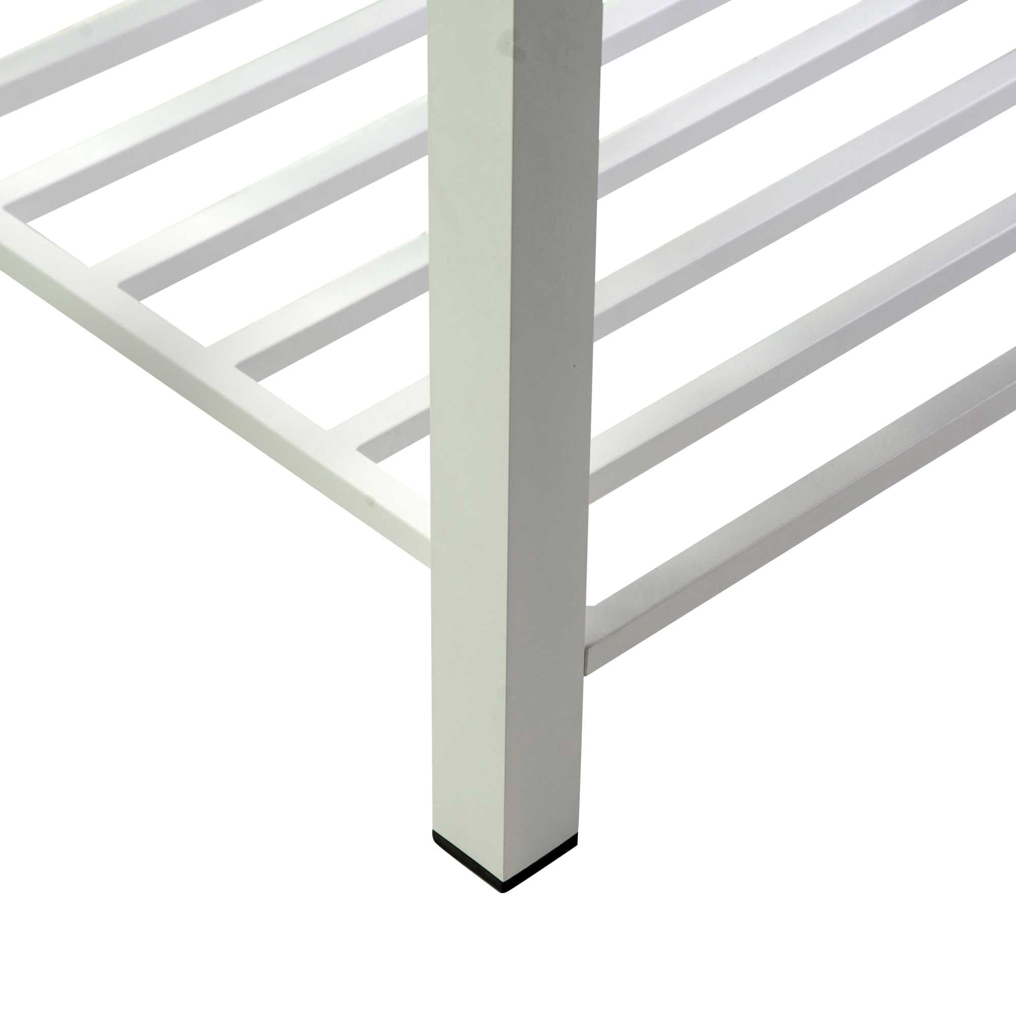 Mobiletto alluminio bianco cm90x56h141