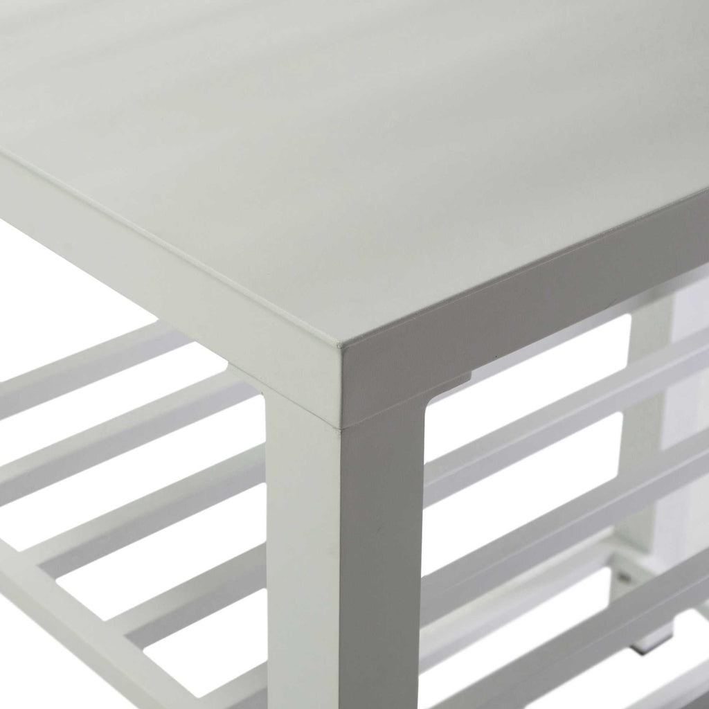 Mobiletto alluminio bianco cm90x56h141
