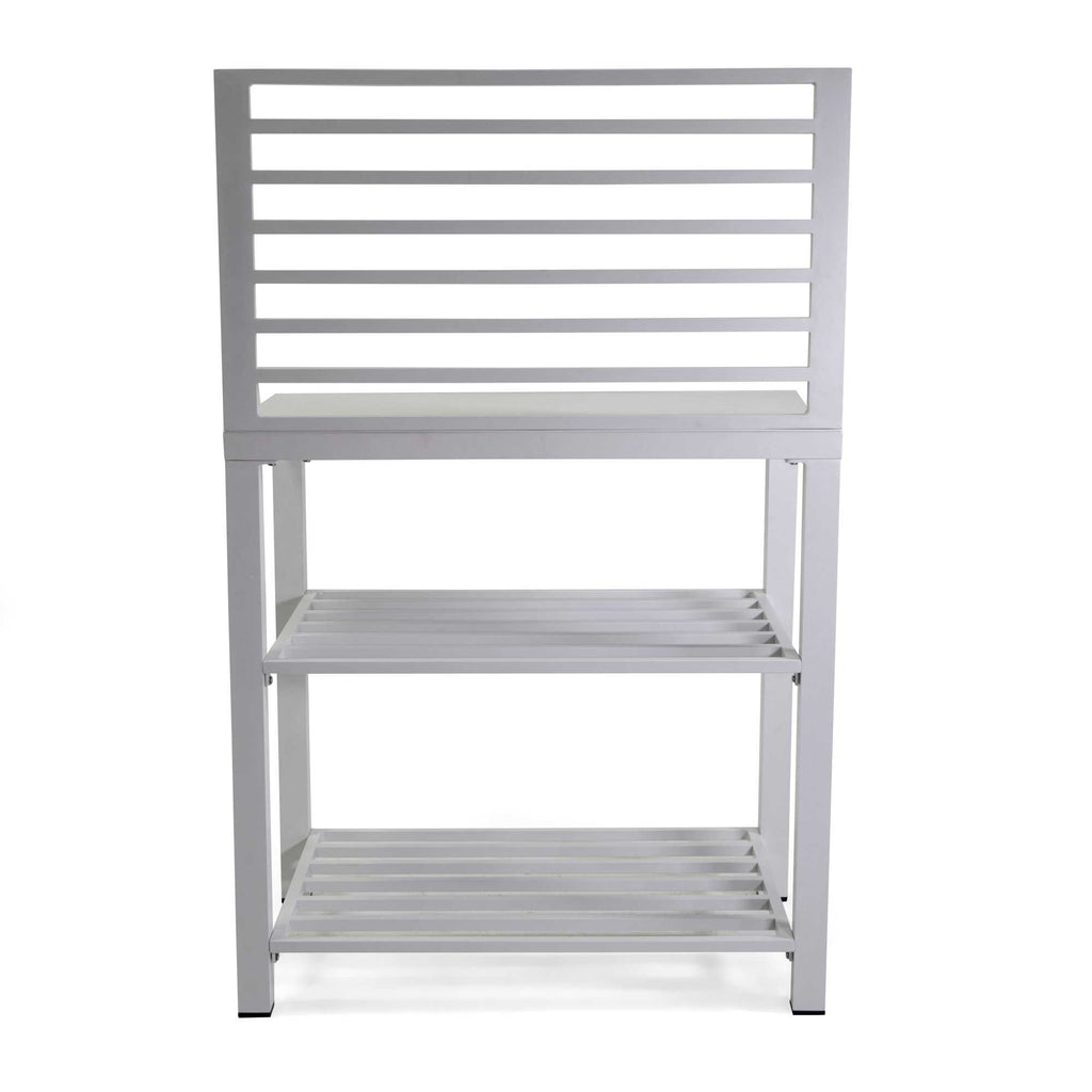 Mobiletto alluminio bianco cm90x56h141