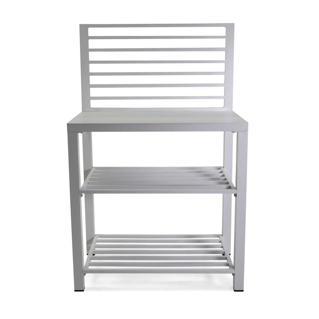 Mobiletto alluminio bianco cm90x56h141