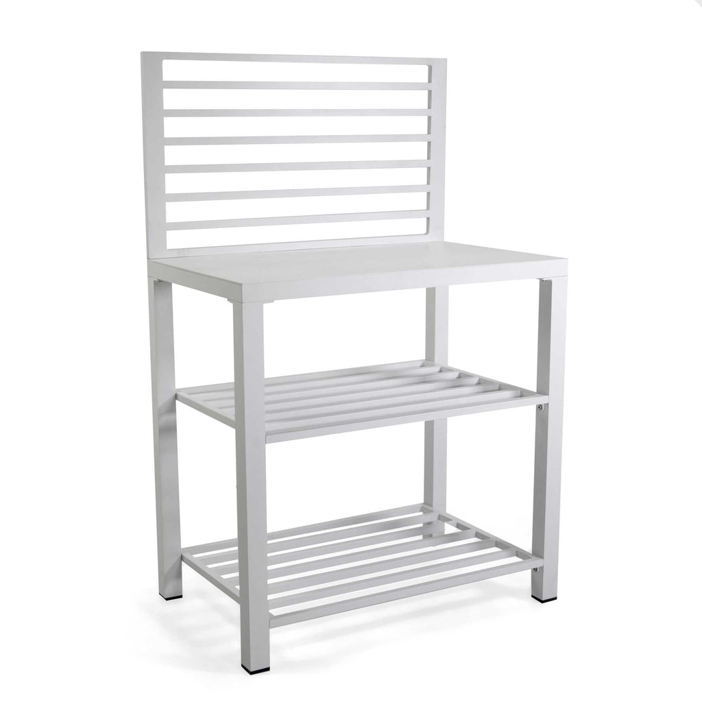 Mobiletto alluminio bianco cm90x56h141
