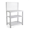 Mobiletto alluminio bianco cm90x56h141