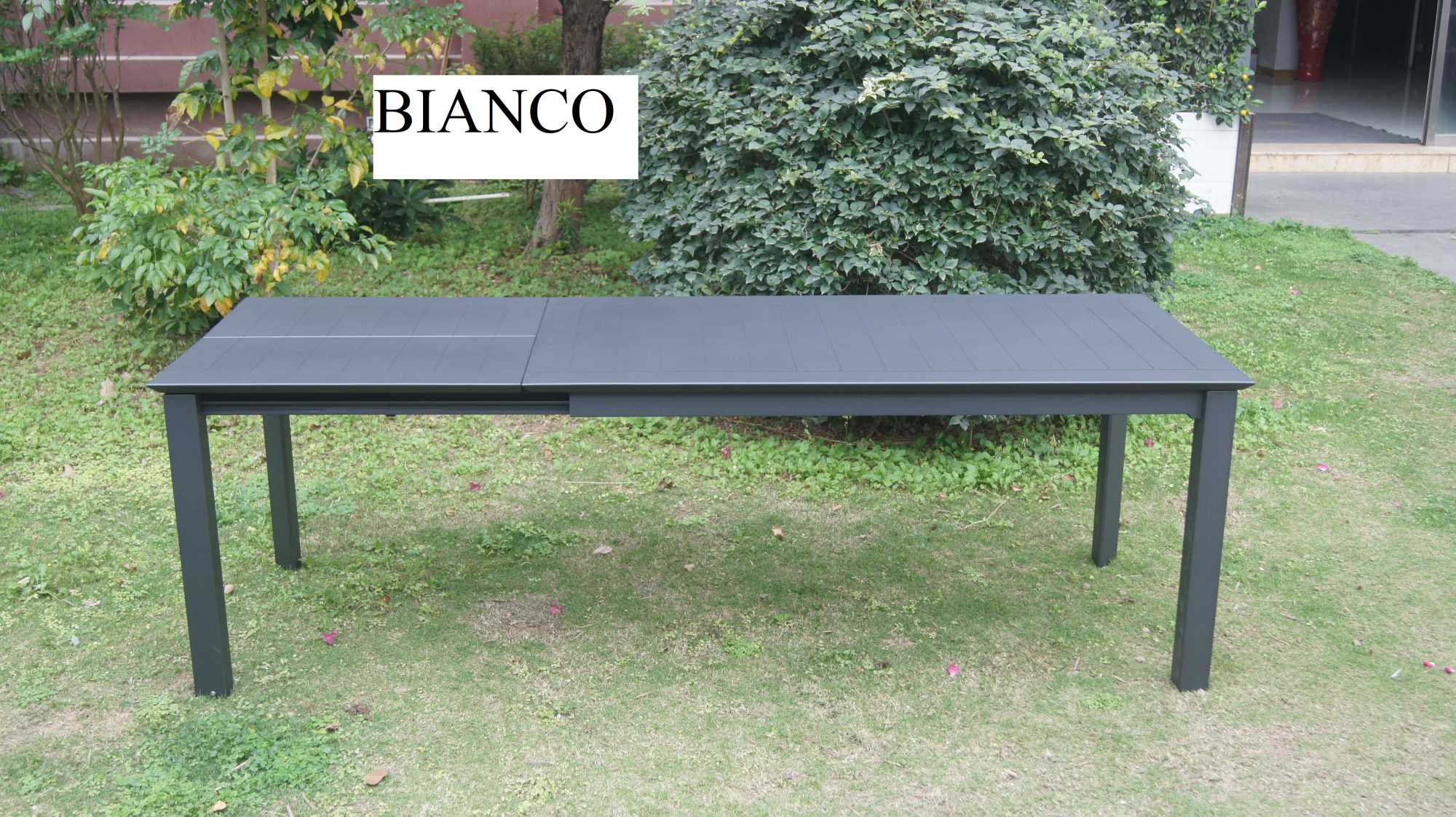 Tavolo alluminio El Paso allungabile bianco cm160/240x90h76