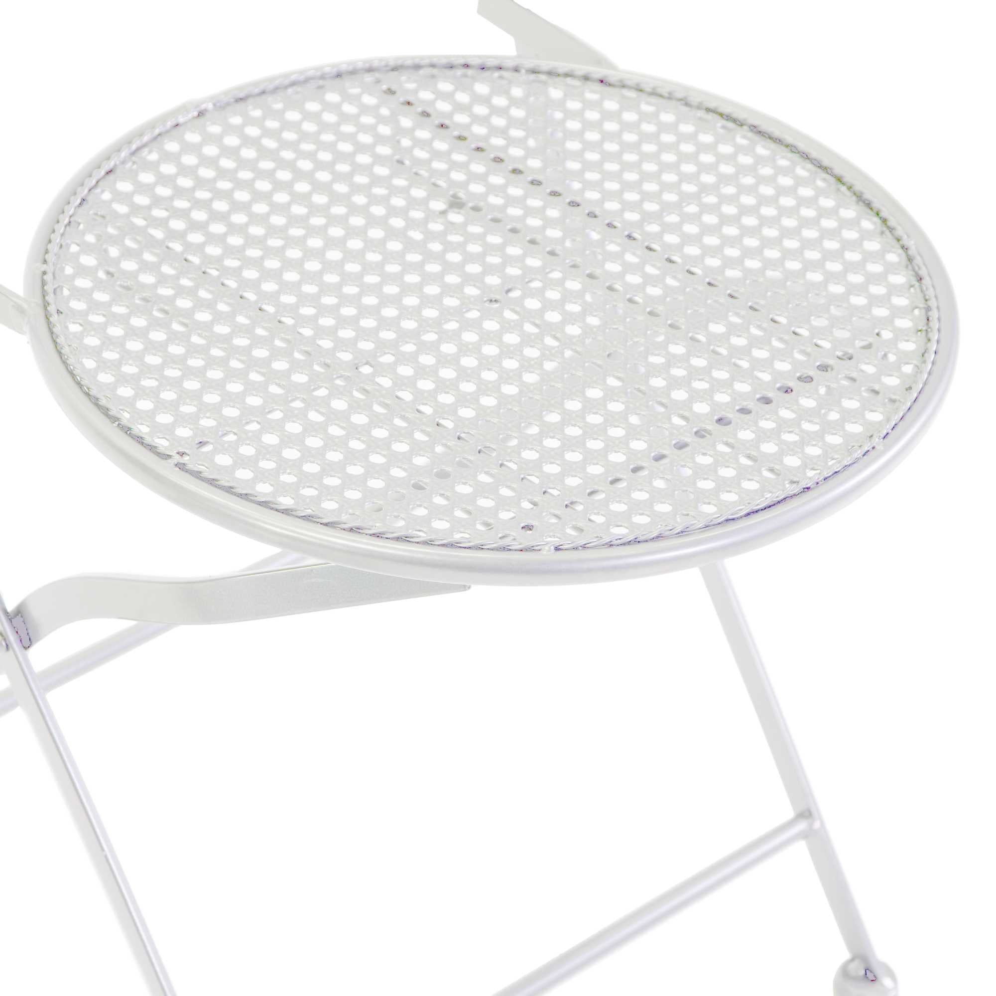 Sedia metallo Leila bianco cm50x41h45/94