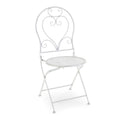 Sedia metallo Leila bianco cm50x41h45/94