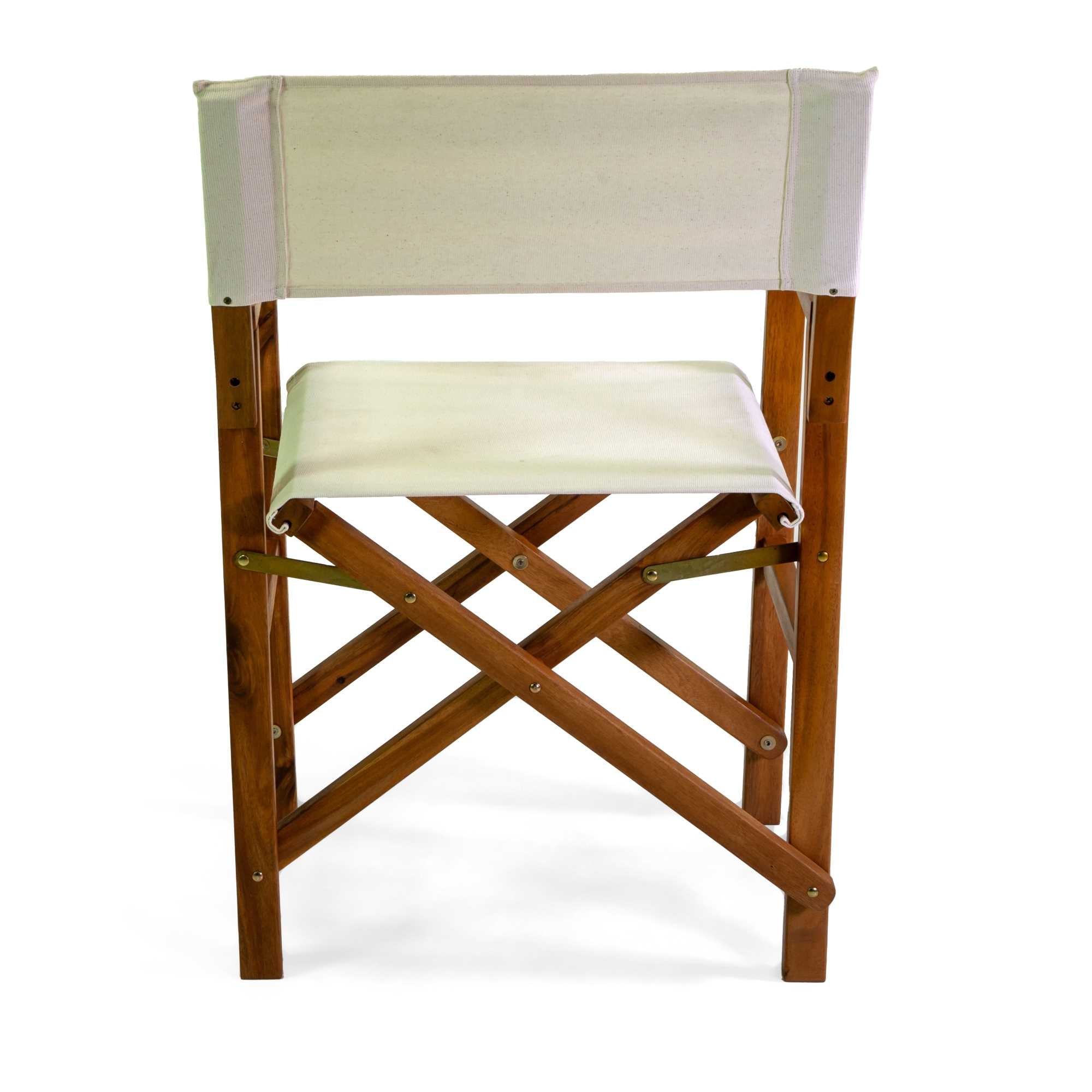 Poltrona legno e tessuto regista Miramar naturale cm51x55,5h82