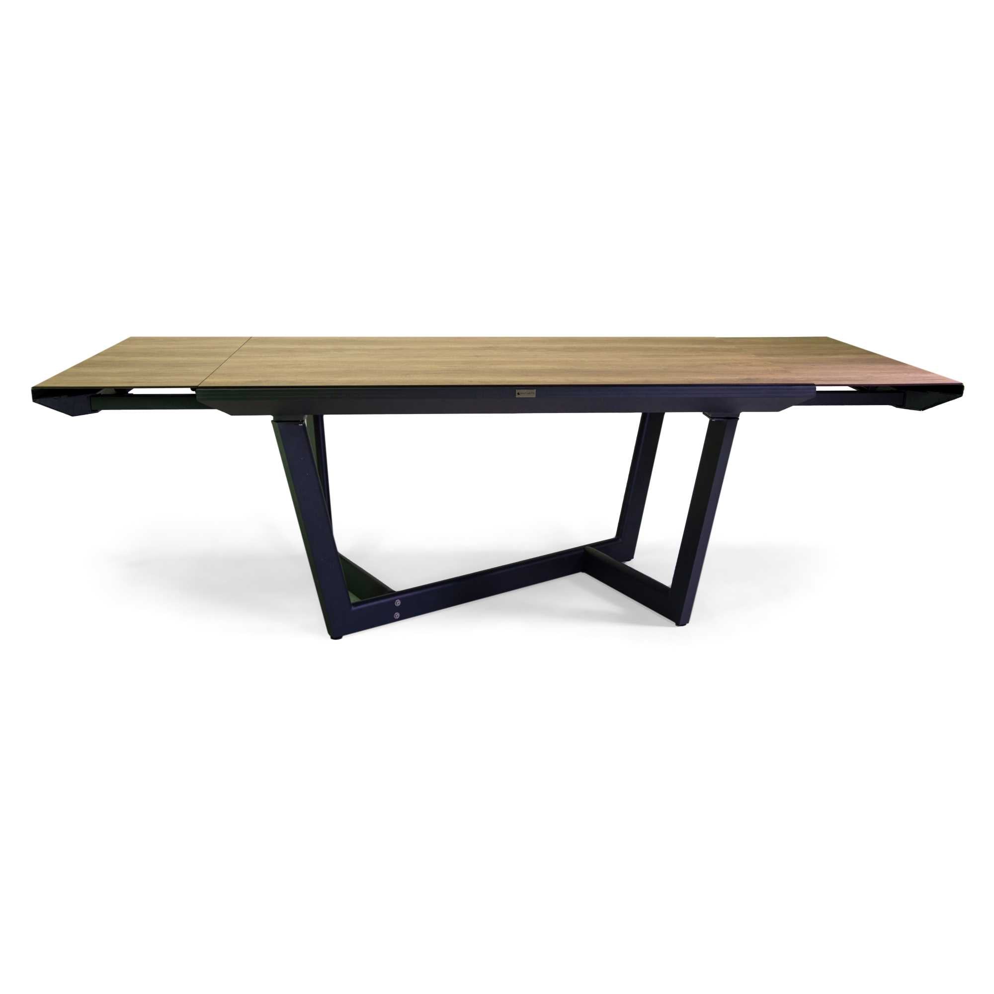 Tavolo alluminio Riverside Deluxe allungabile antracite top hpl cm160/240x100h75
