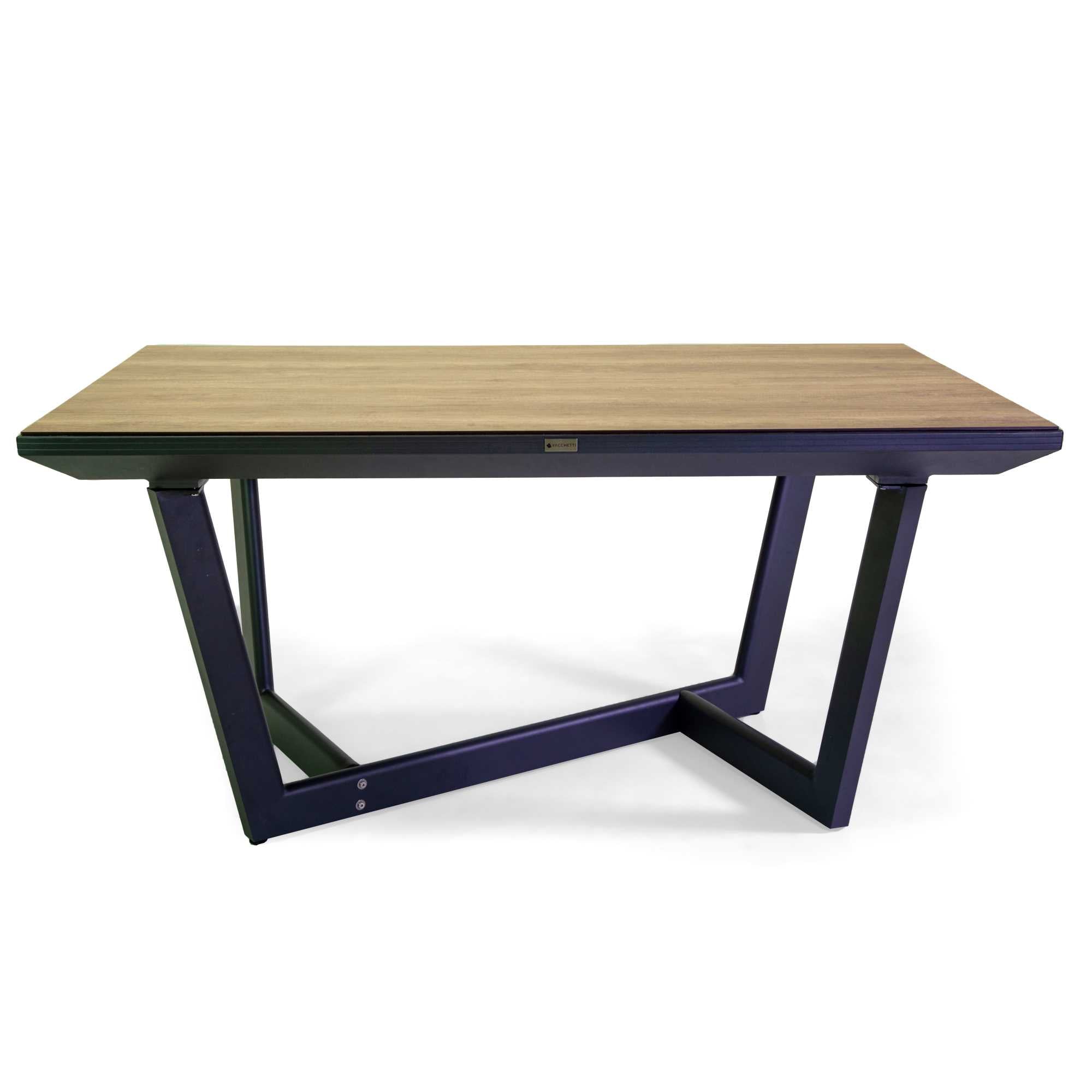 Tavolo alluminio Riverside Deluxe allungabile antracite top hpl cm160/240x100h75