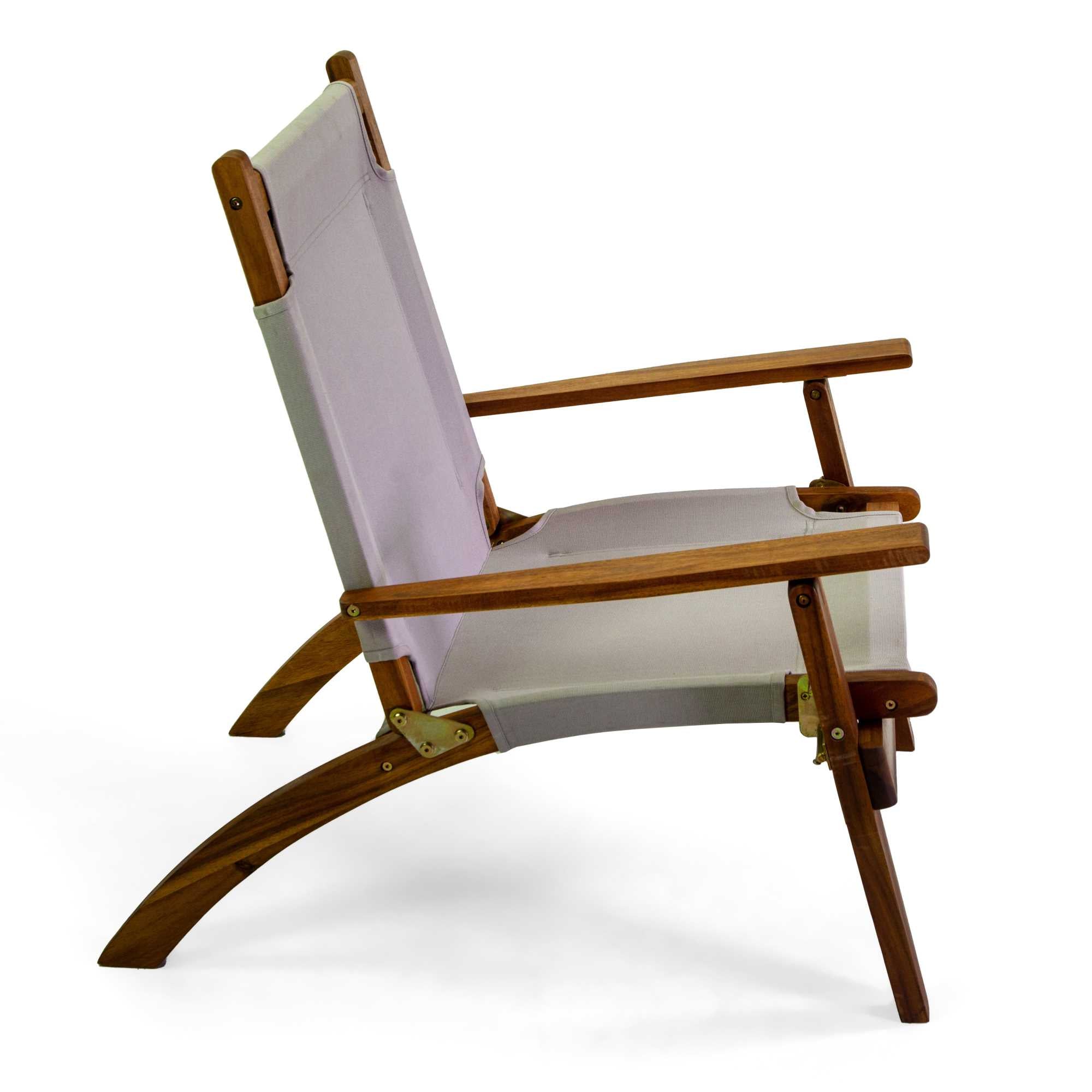 Poltrona legno Diane c/ tessuto grigio cm76x89h91