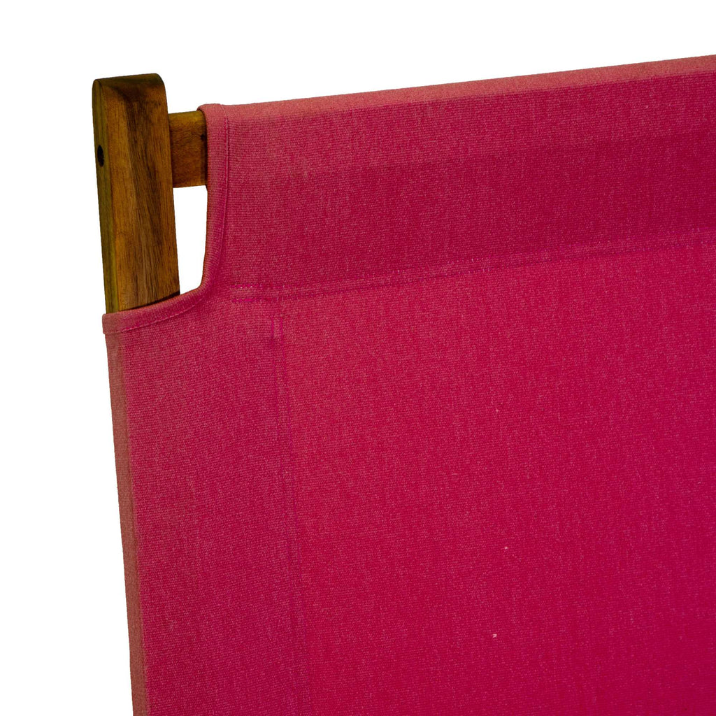 Poltrona legno Diane c/tessuto rosso cm76x89h91