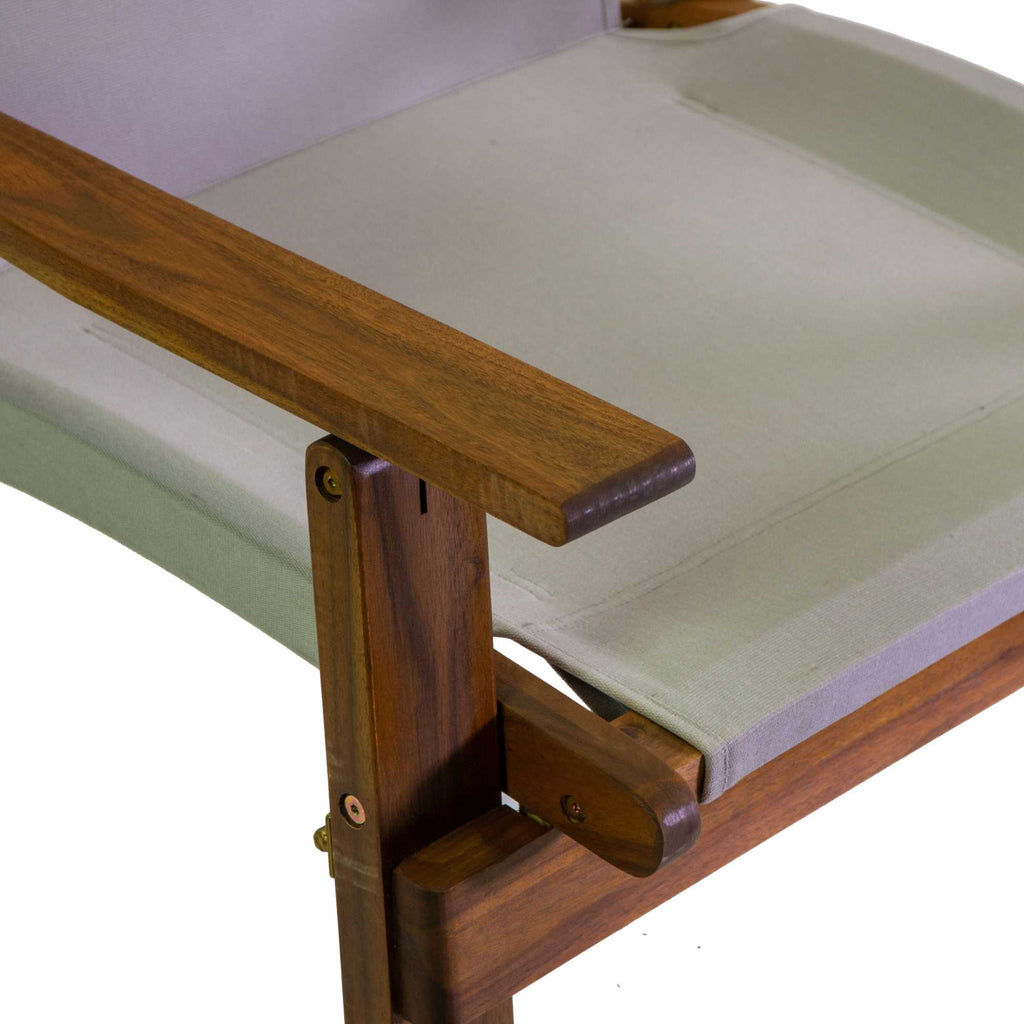Salotto legno Diane 2 posti c/tessuto grigio