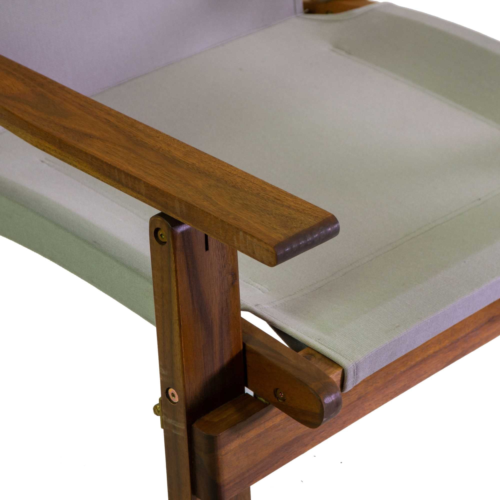 Salotto legno Diane 2 posti c/tessuto grigio
