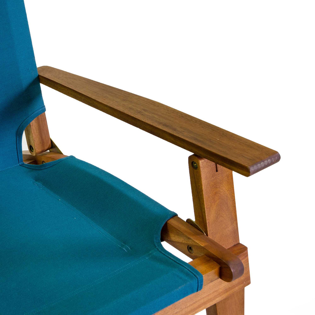 Salotto legno Diane 2 posti c/tessuto blu