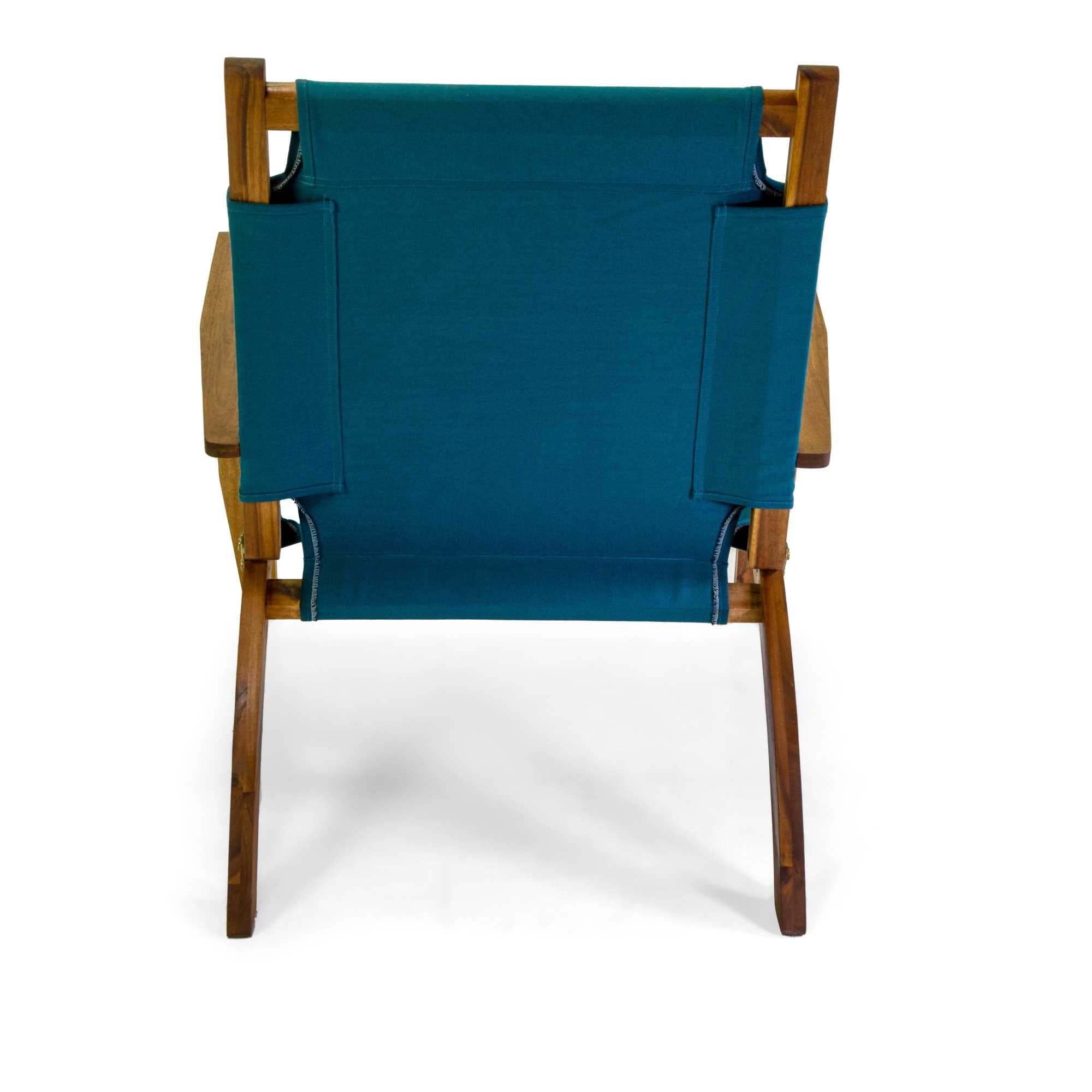 Salotto legno Diane 2 posti c/tessuto blu