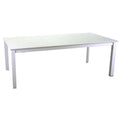 Tavolo alluminio El Paso allungabile bianco cm160/240x90h76