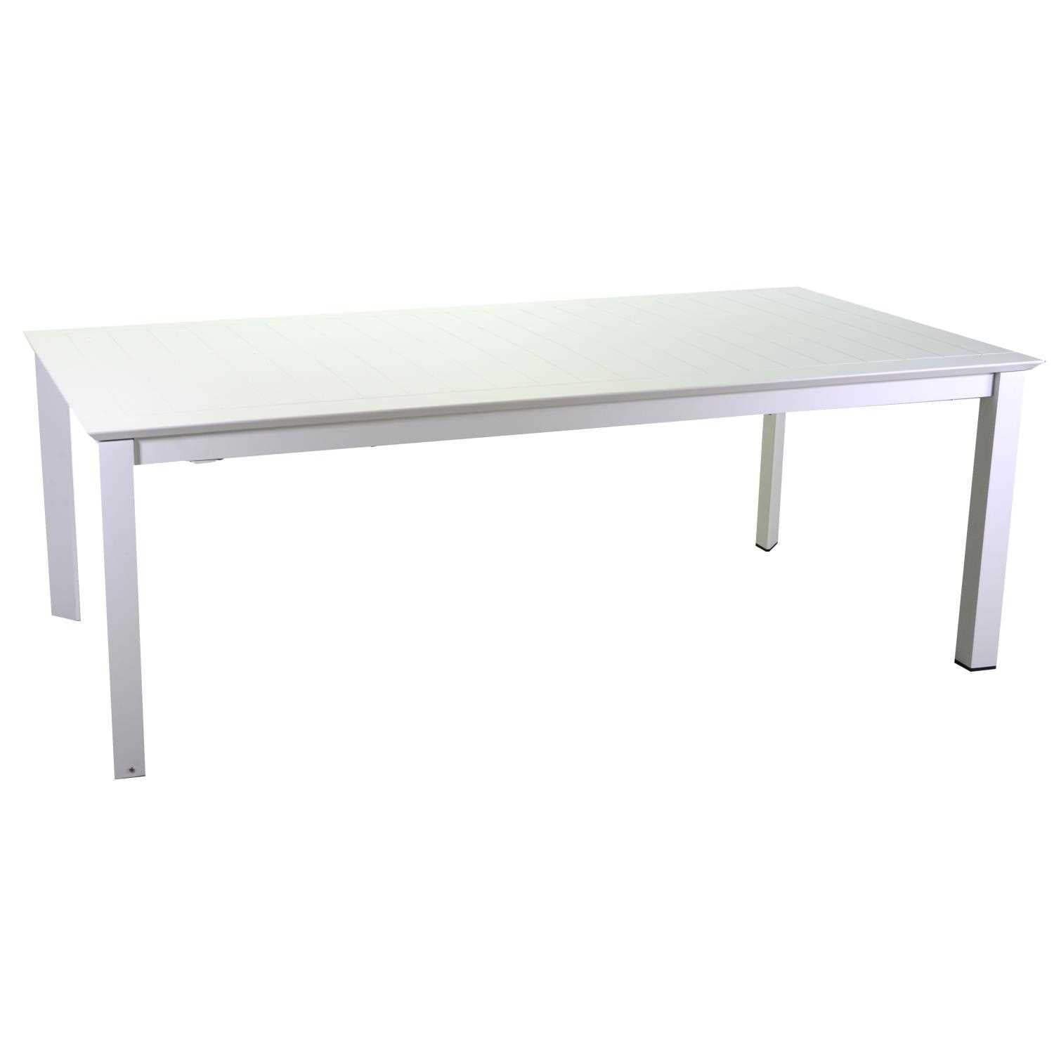 Tavolo alluminio El Paso allungabile bianco cm160/240x90h76