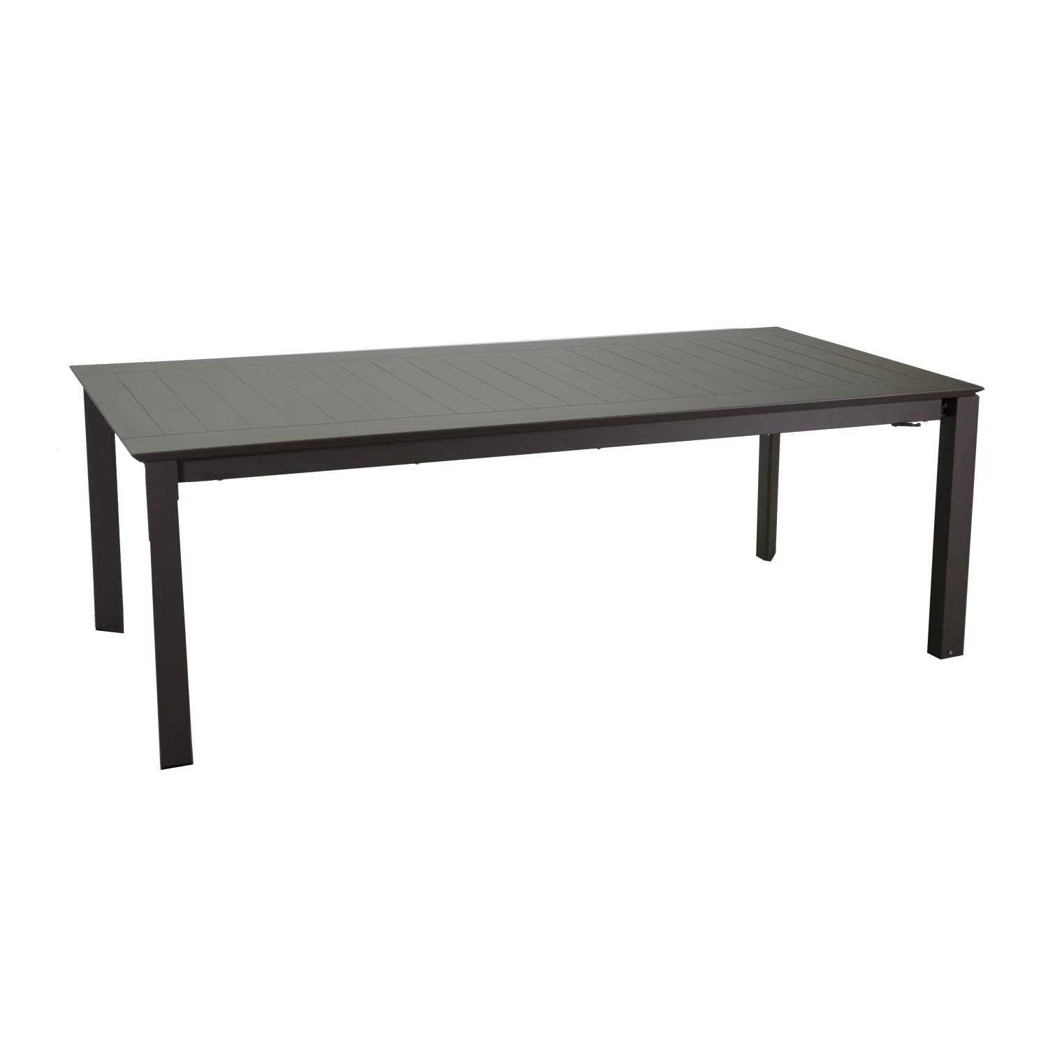 Tavolo alluminio El Paso allungabile marrone cm160/240x90h76