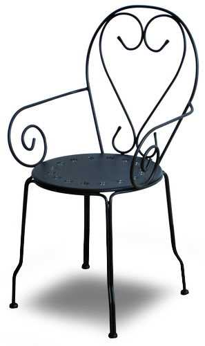 Poltrona metallo new old antracite chiaro cm49x48h43/59/90
