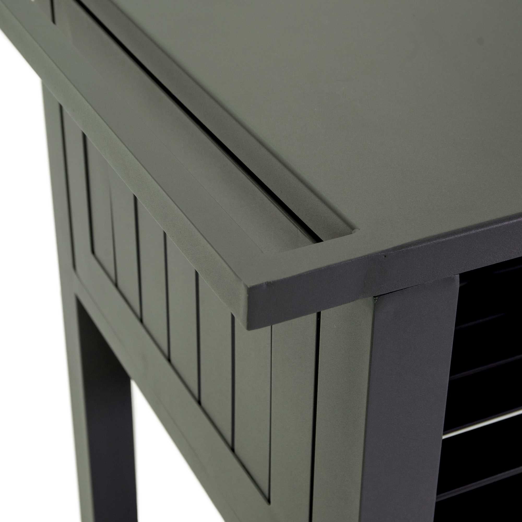 Carrello alluminio antracite cm102x54,5h90