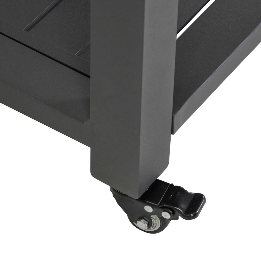 Carrello alluminio antracite cm102x54,5h90