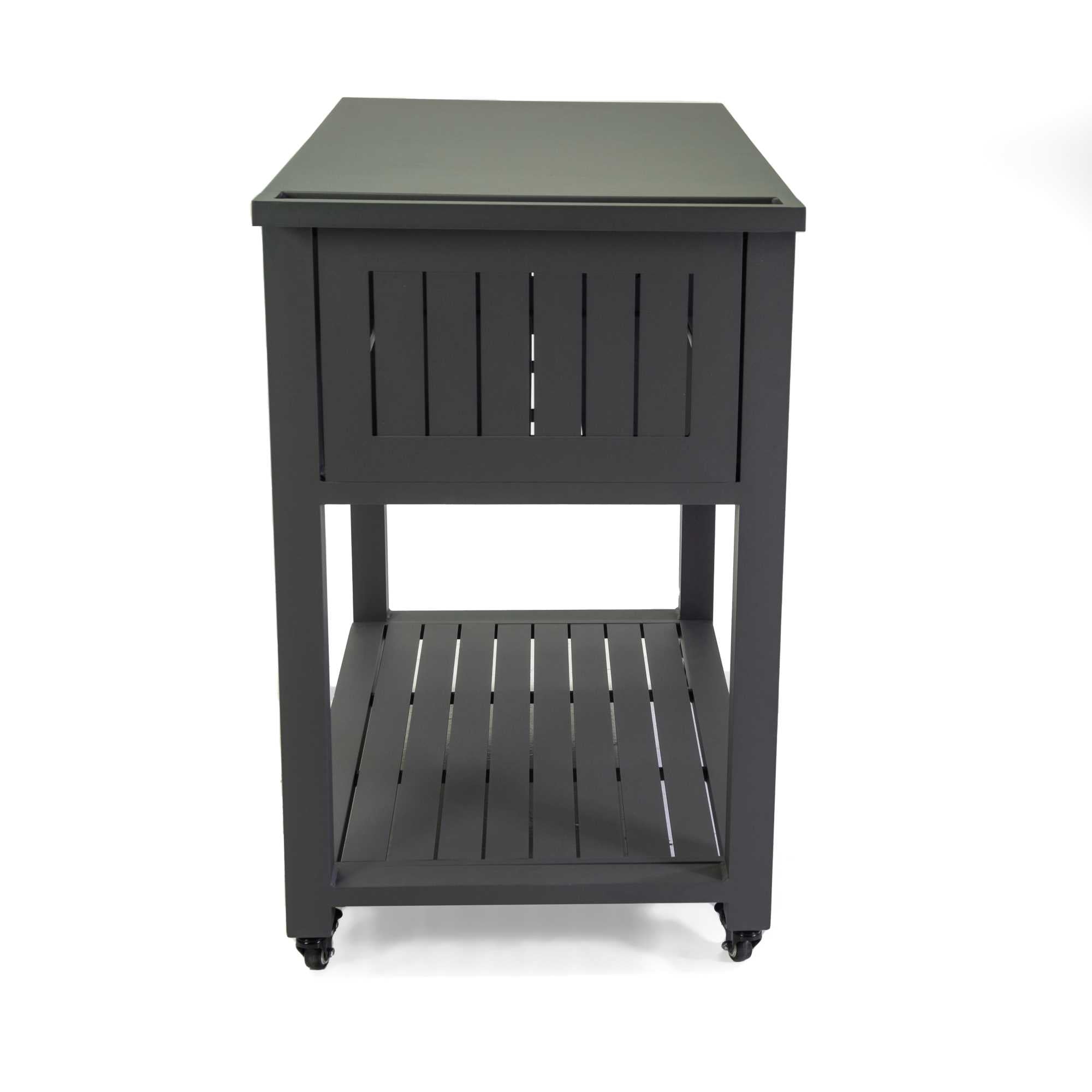 Carrello alluminio antracite cm102x54,5h90