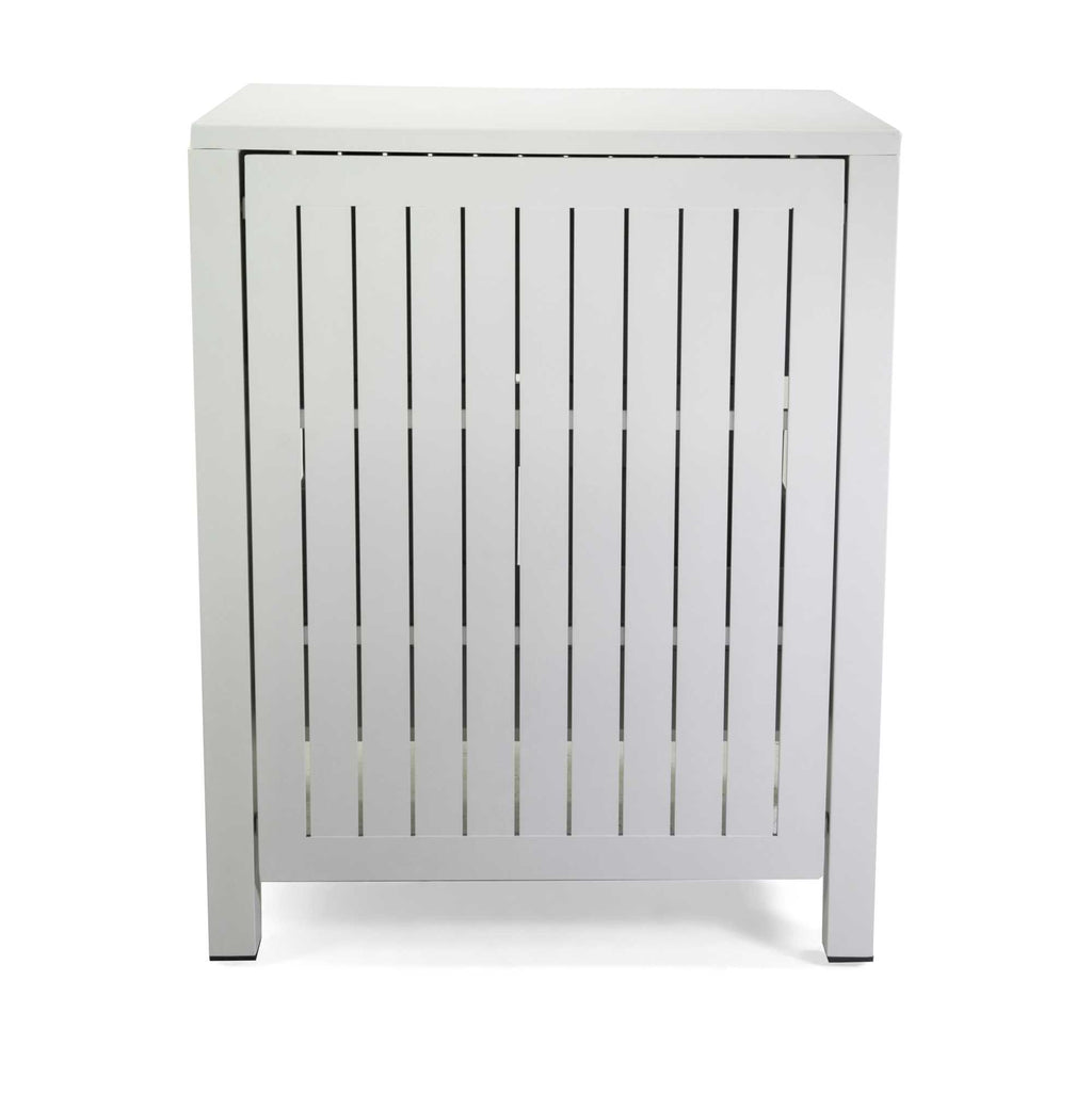 Mobiletto alluminio 2 cassetti bianco cm70x54,5h90