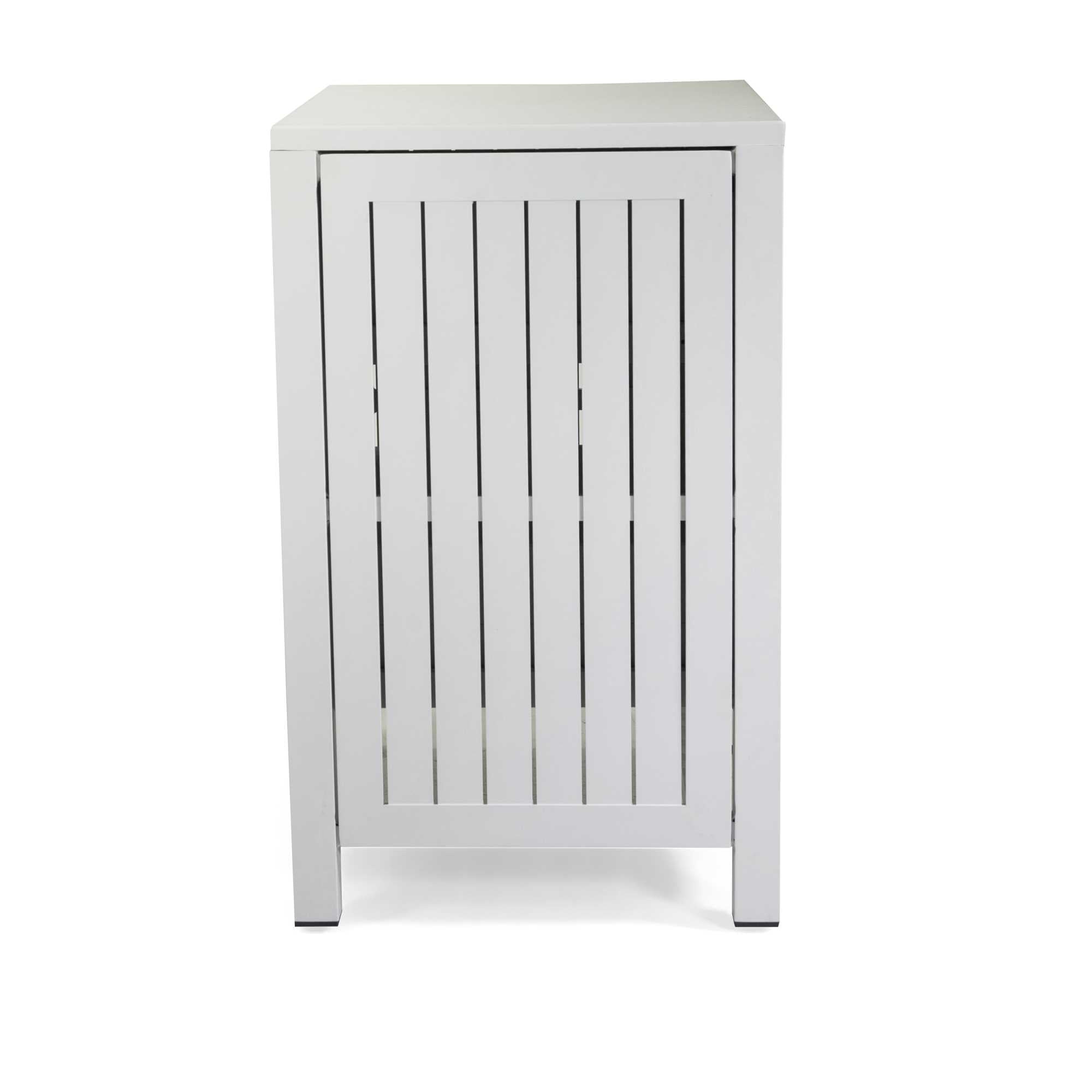 Mobiletto alluminio 2 cassetti bianco cm70x54,5h90