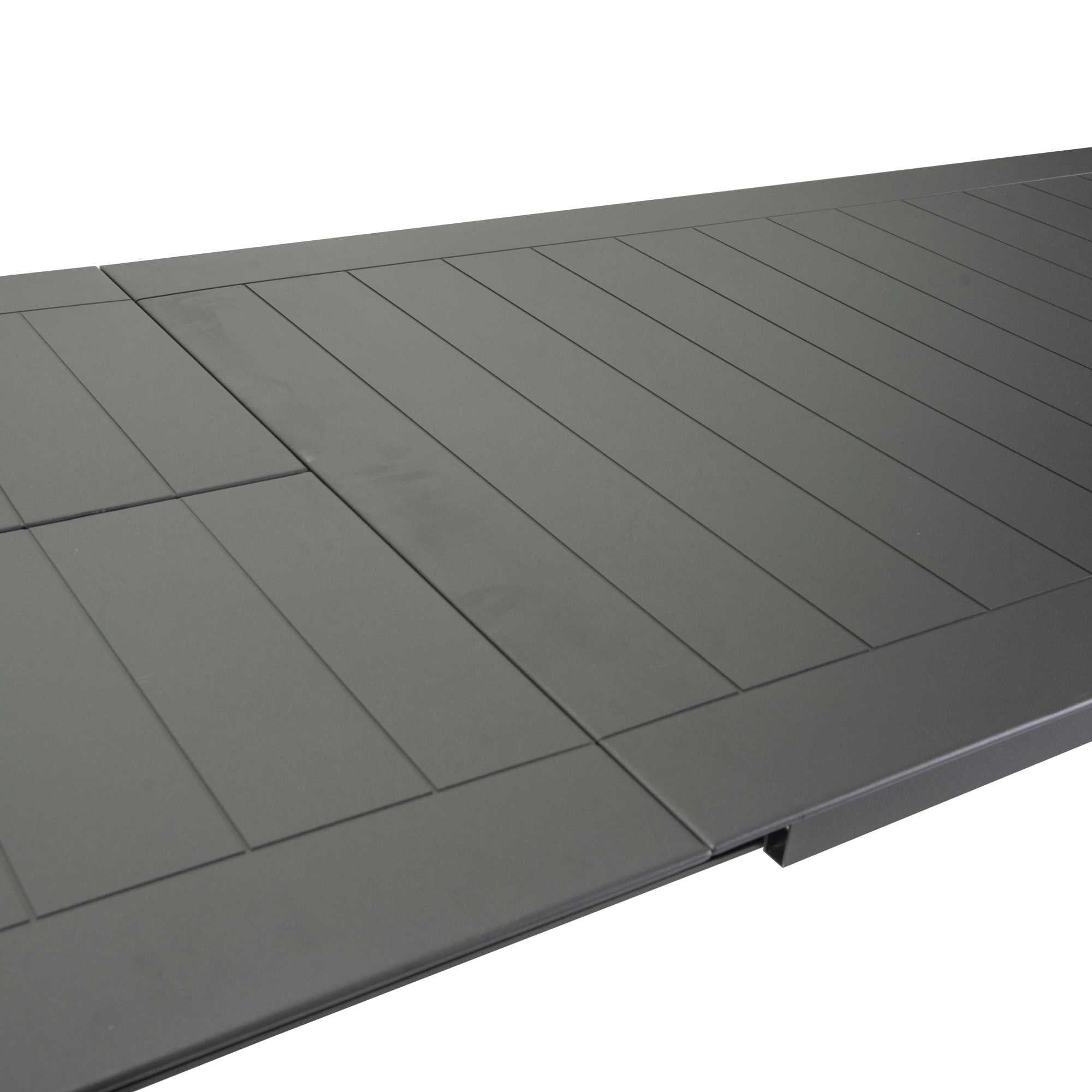 Tavolo alluminio El Paso allungabile antracite cm160/240x90h76